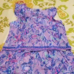 Lilly Pulitzer kids purple skort outfit size XL